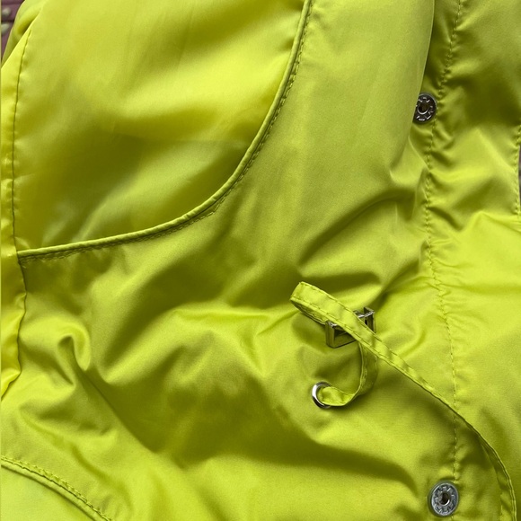 Alfani beautiful lime lightweight, lined jacket, waist drawlive, zipper,hood S/P - Picture 11 of 13
